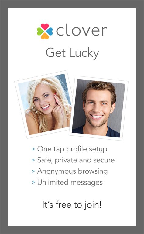 clover dating app ad actors